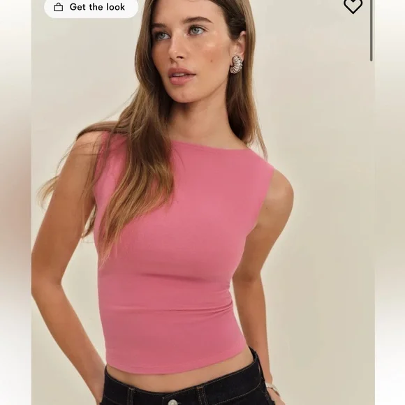 Reformation Pink Dusk Sleeveless Top - Picture 1 of 6